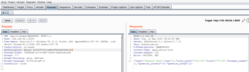 Diagram Illustrating Request Process with Expired Security Token