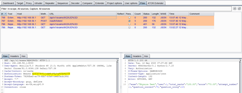 ATOR Cybersecurity Software Retrieving and Sending New Token