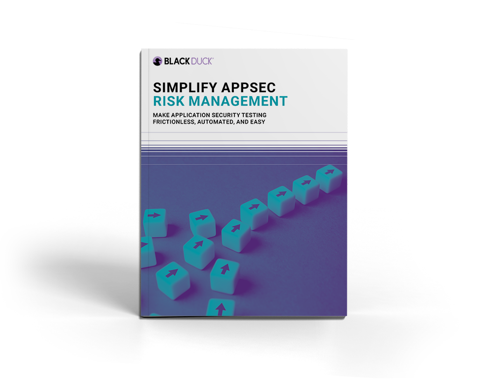 Simplify AppSec Risk Management eBook cover