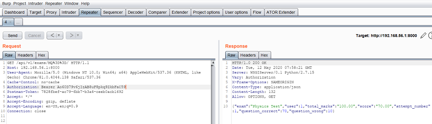 Diagram Illustrating Request with Revoked Security Token in Software Security