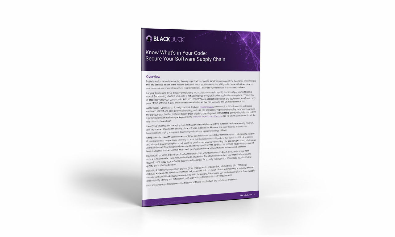 Know What's in Your Code: Secure Your Software Supply Chain