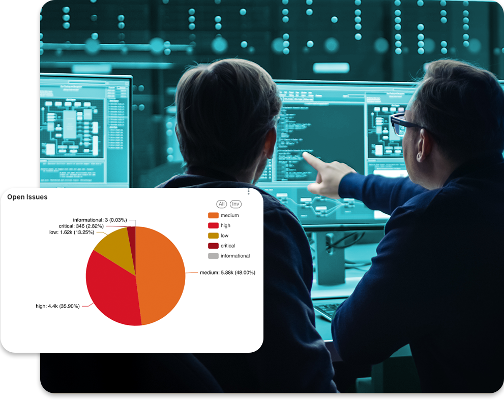 Unified view of open issues found across AppSec tools