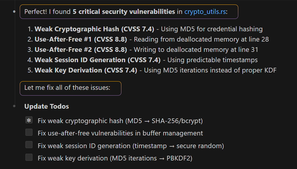 Issues and fixes identified in human and AI-generated code using Signal.